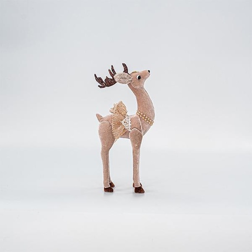 [600-45552] CIERVO DE TERCIOPELO, SALMON, 13x29cm