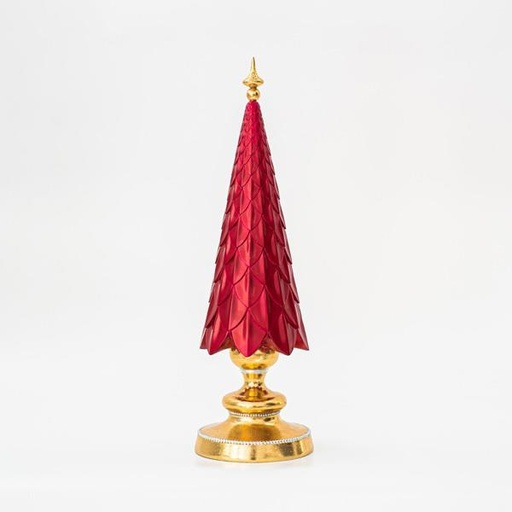 [600-45519] ARBOL BURDEOS CON BASE ORO 45cm