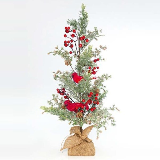 [600-44296] ÁRBOL CON BAYAS Y PÁJAROS, 70cm