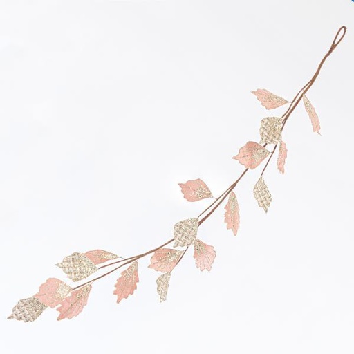 [600-41189] RAMA ROSA CON DETALLES CHAMPÁN, 120cm