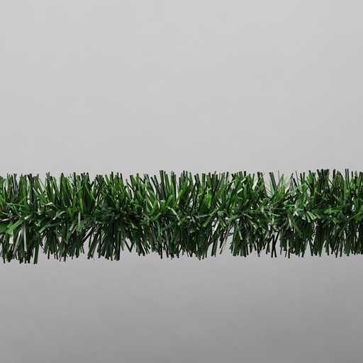 [600-30207] GUIRNALDA TINSEL 5m x 8cm COLOR VERDE NATURAL