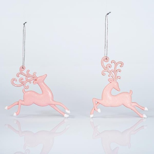 [600-44671] RENO ACRÍLICO, ROSA, 2 DISEÑOS, 13x12cm