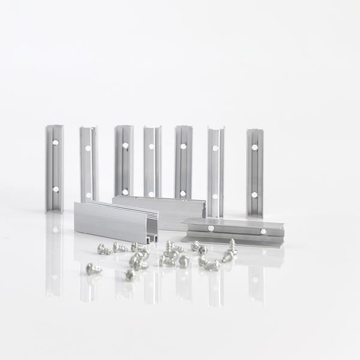 [600-23159] CLIPS BASE PARA CUERDA DE LUZ DE NEÓN, JUEGO 5 uds.