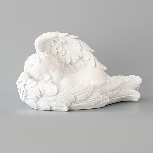 [600-44950] ÁNGEL DECORATIVO, BLANCO, 32,5x17,2cm