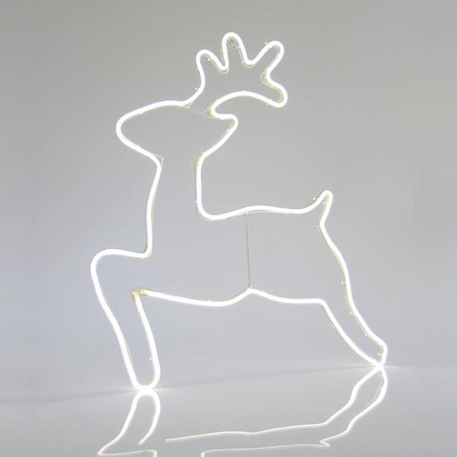 [600-23005] CIERVO, CABLE DE LUZ LED NEON 3m, 2 VIAS, BLANCO, 65x58cm, IP44
