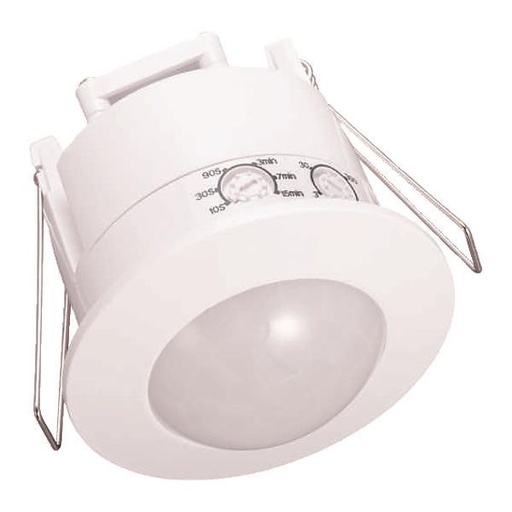 [147-02007] DETECTOR DE MOVIMIENTO EMPOTRADO INFRARROJO BLANCO IP44 300W 220-240V 