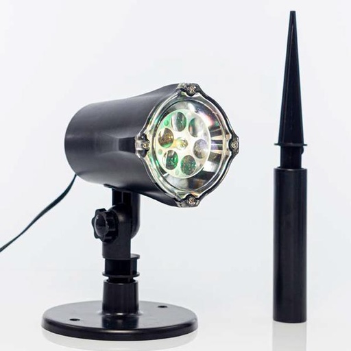 [600-22304] PROYECTOR LED, CON PROGRAMA, CON DISEÑOS NAVIDEÑOS EN COLORES, 8x11,5x33,5cm, IP44