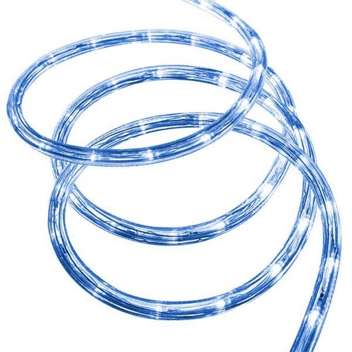 [600-22265] CABLE DE LUZ LED, 2 VÍAS, AZUL, 10m, 24 LED/m, IP44