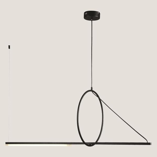 [144-16019] LUMINARIA COLGANTE LED 15W 120x45 NEGRO