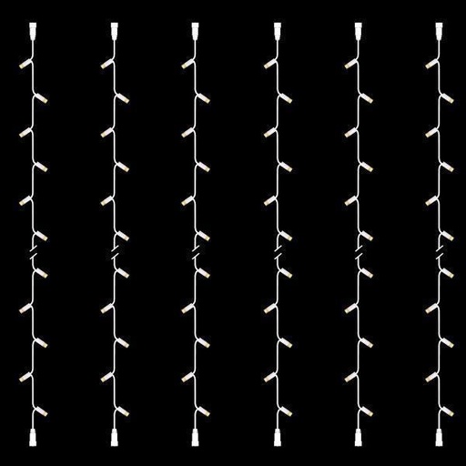 [600-09841] LINEA, BRICOLAJE, 30LED, CABLE DE CAUCHO BLANCO, CON EXTENSION, 2 CONECTORES, LED BLANCO CALIDO, POR 10cm, JUEGO 6PZS, IP65