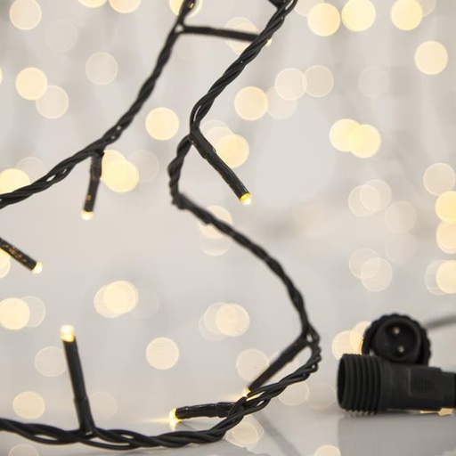 [600-11308] LÍNEA, 300 LED 3mm, ADAPTADOR 31V, CONECTOR HASTA 3, HILO VERDE, LED LUZ DÍA POR 5cm, CABLE 3m, IP44