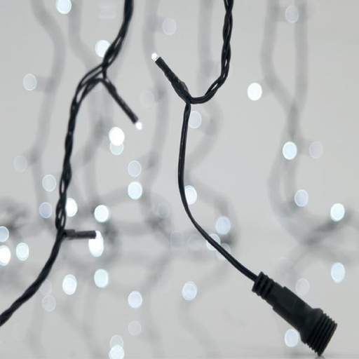 [600-15400] LINEA, 300 LED 3mm, ADAPTADOR 31V, CONECTOR HASTA 3, HILO VERDE, LED BLANCO POR 5cm, CABLE 3m, IP44