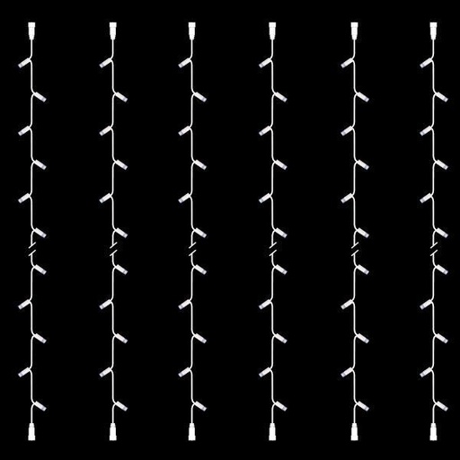 [600-11957] LINEA, BRICOLAJE, 30 LED, ALAMBRE DE CAUCHO BLANCO, CON EXTENSIÓN, 2 CONECTORES, LED BLANCO, JUEGO 6PZS, POR 10cm, IP65