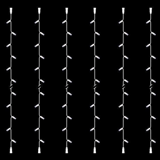 [600-09840] LINEA, BRICOLAJE, 30 LED, ALAMBRE DE CAUCHO BLANCO, CON EXTENSIÓN, 2 CONECTORES, LED BLANCO, JUEGO 6PZS, POR 10cm, IP65