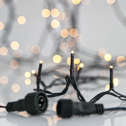 [600-11807] LINEA, 280 LED 3mm, 31V, MULTIFUNCION, CONECTOR HASTA 5, CABLE VERDE, LED BLANCO CALIDO POR 7.5cm, IP44, (SIN ADAPTADOR Y CABLE)