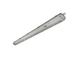 PANTALLA ESTANCA "DICHT" 2xTUBO LED 120cm PC 1263x108x90mm AIMUR