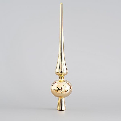 [600-45321] TOP ÁRBOL DE PLÁSTICO, CHAMPÁN, BRILLANTE, 28cm