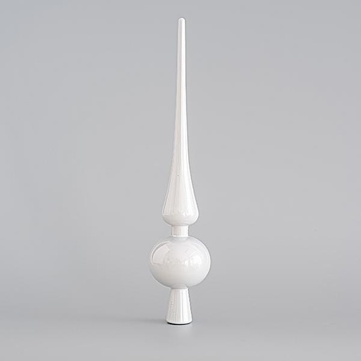 [600-45320] TOP ÁRBOL DE PLÁSTICO, BLANCO PERLA, 28cm