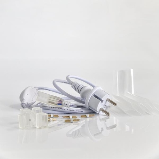 [600-23150] ENCHUFE PARA CABLE DE LUZ DE NEÓN, IP44, JUEGO DE 5 PIEZAS