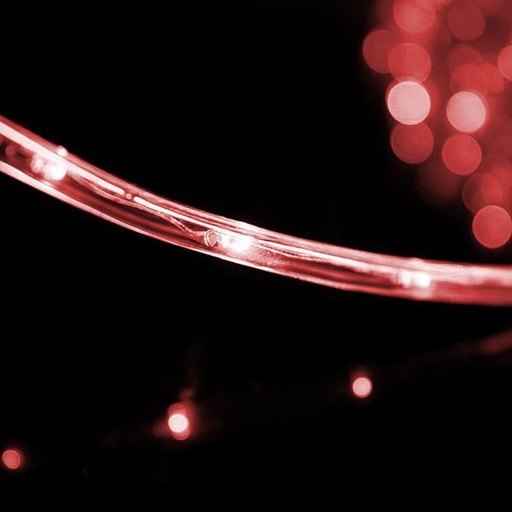 [600-22223] CABLE DE LUZ, LED, 3 VIAS ROJO 50 M. CON 36 LED/M., IP44