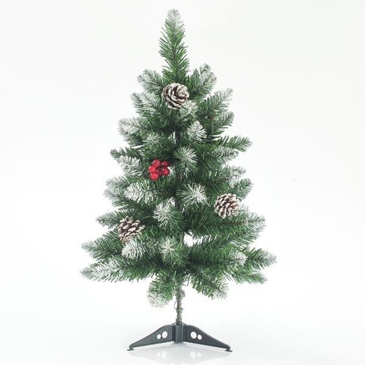 [600-30167] ÁRBOL NEVADO CON BAYAS, 60cm