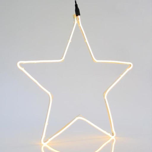 [600-23000] ESTRELLA, CABLE DE LUZ LED DE NEÓN DE 2 m, 2 VÍAS, BLANCO CÁLIDO, 54x58 cm, IP44