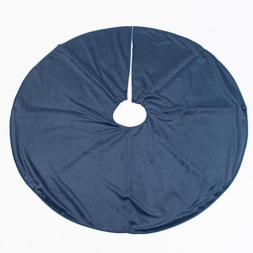 [600-45264] FALDA ÁRBOL, AZUL, TERCIOPELO, 90cm