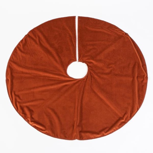 [600-45263] FALDA ÁRBOL, COBRE, TERCIOPELO, 90cm