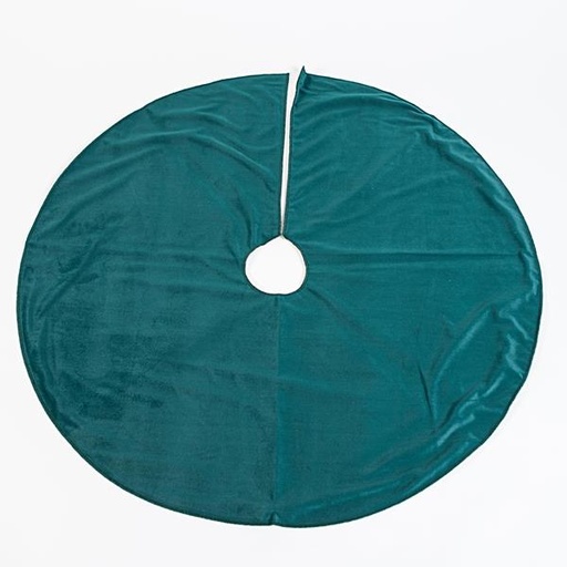 [600-45262] FALDA ÁRBOL, VERDE VERDE, TERCIOPELO, 90cm