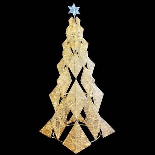 [600-23076] ÁRBOL DE DISEÑO PROFESIONAL 3D, 3400 LED, 350x150cm, IP65