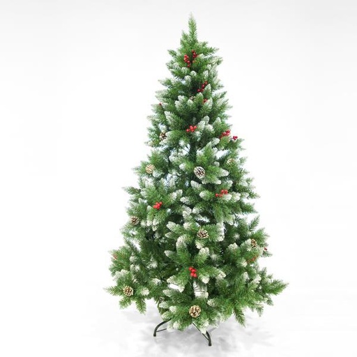 [600-30171] ÁRBOL NEVADO CON BAYAS, 1,80m