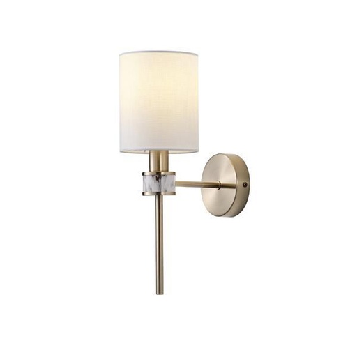 [144-24060] APLIQUE DE PARED METAL 1xE14 MAX 15W 190x120x370mm ESTAMPADO DE MÁRMOL ARTE ILLUMINA TIMELESS