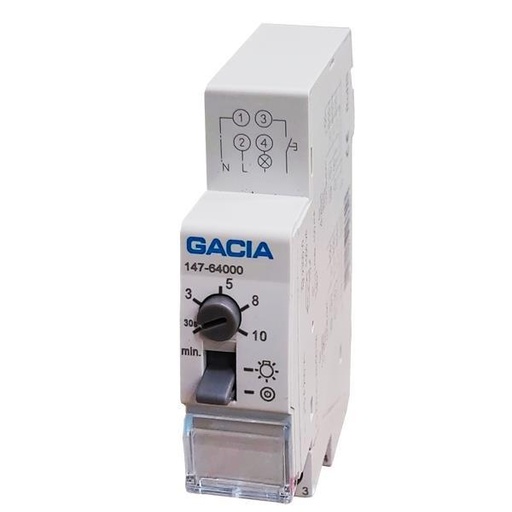 [E.147-64000] TEMPORIZADOR AUTOMÁTICO PARA ESCALERAS 16A 230V AC GACIA
