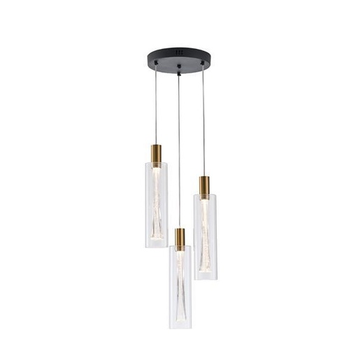 [144-15102] LÁMPARA COLGANTE CRISTAL 3 LUCES 21W 2500lm 3000K Ø250x1630mm ARTE ILLUMINA VIAL