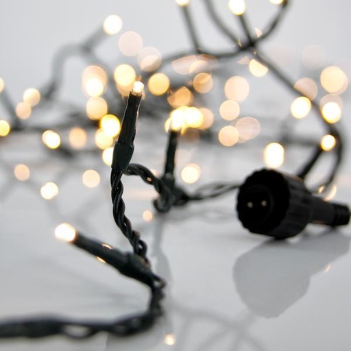 [600-01611] LINE PRO, 700 LED 3 mm, ADAPTADOR DE 31 V Y 12 W, 4 CONECTORES (HASTA 2 JUEGOS), CABLE DE PVC VERDE, LED BLANCO CÁLIDO POR 5 cm, CABLE DE CONDUCCIÓN DE 3 m, IP44