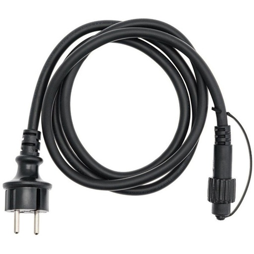 [600-09340] CABLE DE GOMA VERDE CON ENCHUFE, JUEGO DE 5 PIEZAS, 1,5 m, IP44