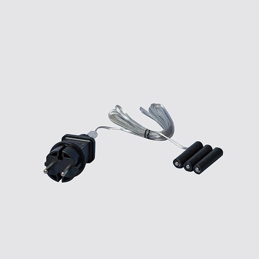 [600-19890] 3 pilas AA, conector, adaptador 4,5 V, cable de 3 m