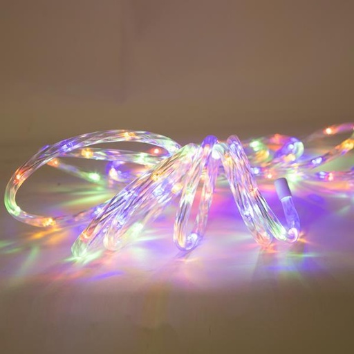 [600-22162]  Cuerda luminosa LED SMD de 10 m, bidireccional, adaptador de 31 V, 8 conectores macho/hembra y memoria, multiled, 20 LED/m, cable de 3 m, IP44