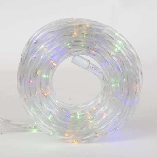 [600-22166]  LUZ DE CUERDA LED SMD DE 6 m, 2 VÍAS, PANEL SOLAR CON SENSOR DE LUZ, MULTILED, 20 LED/m, CABLE DE 2 m, IP44