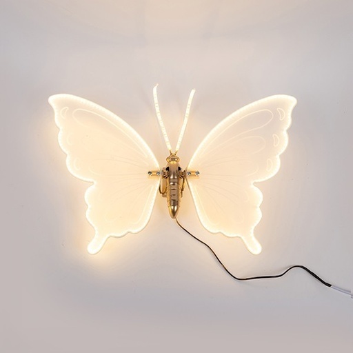 [600-22585] MARIPOSA ILUMINADA DE 40 CM, ADAPTADOR DE 12 V, 120 LED/M, LED BLANCO CÁLIDO, CABLE DE 3 M, IP44