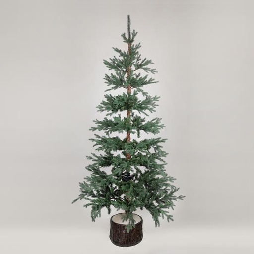 [600-30642] ABETO DINAMARCA, PE Y PVC, CON RIEL DE MADERA EN LA BASE, 180cm