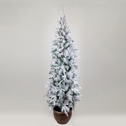 [600-30647] ABETO NEVADO, ESTOCOLMO, CON MACETA, 180 cm