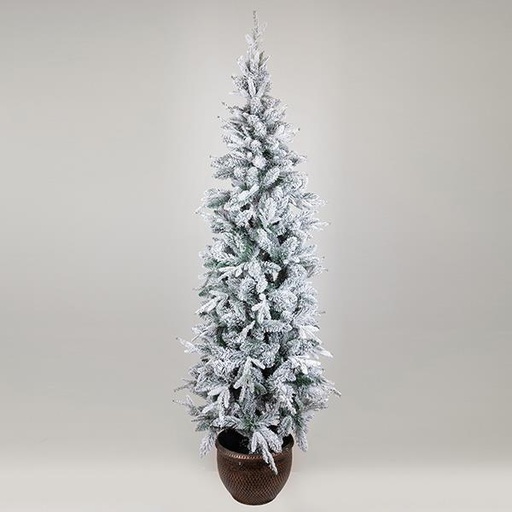 [600-30648] ABETO NEVADO, ESTOCOLMO, CON MACETA, 210 cm