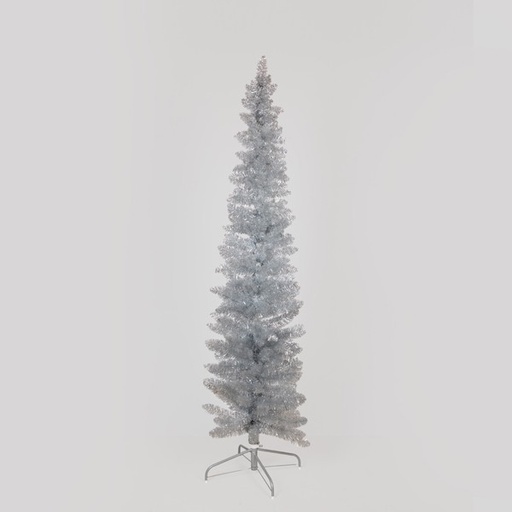 [600-30668] ÁRBOL DE PLATA, SUPERSLIM, 180 cm