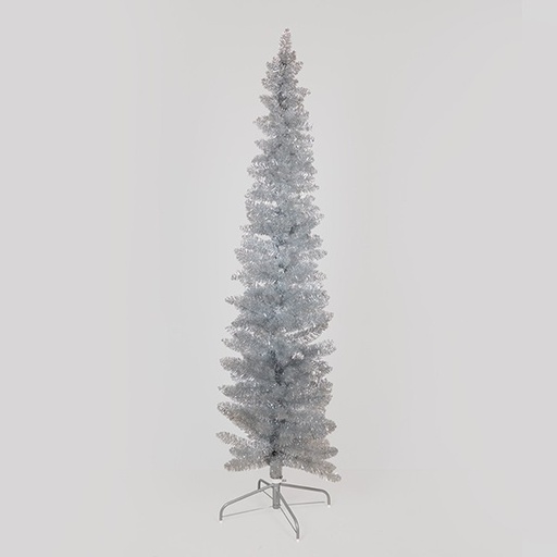 [600-30669] ÁRBOL DE PLATA, SUPERSLIM, 210 cm