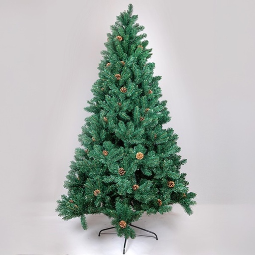 [600-30679] ABETO OFELIA, CON PIÑAS, PVC, 240cm