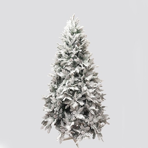 [600-30690] ABETO, MEZCLA DE PVC CON PLÁSTICO Y PIÑAS, KLEIO, 210cm