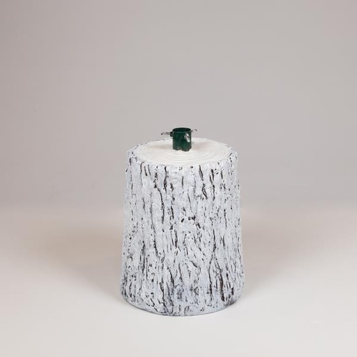 [600-30992] SOPORTE PARA ÁRBOL, TRONCO NIEVADO, Ø26x35cm