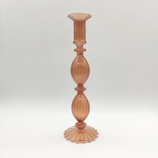 [600-42902] PORTAVELAS BURBUJA, CARAMELO, 8x26cm