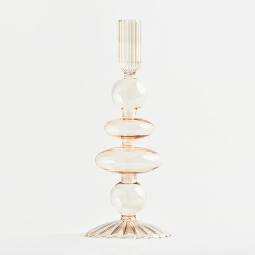 [600-44307] Candelabro de cristal, ΗΟΝΕΥ, 8,5x22cm